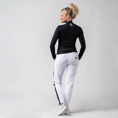 T-shirt manches longues avec col montant pour femme