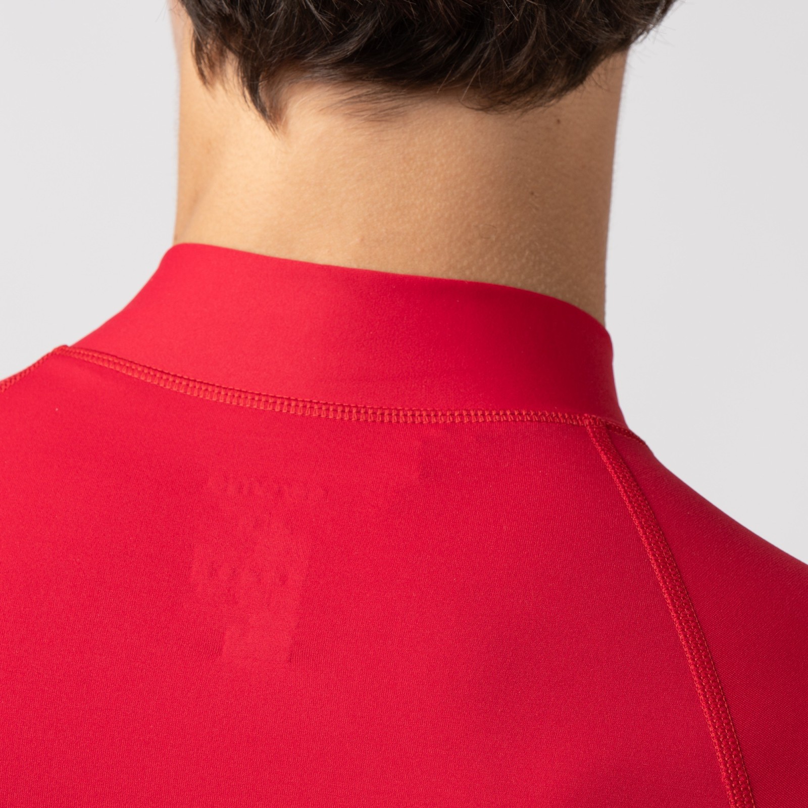 Langarm-T-Shirt mit halbem Reißverschluss für Herren