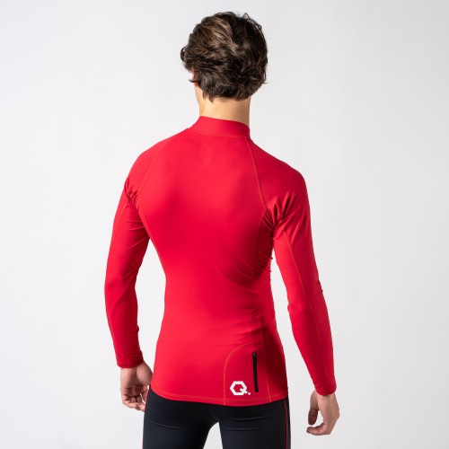 Long sleeve half zip t-shirt for men
