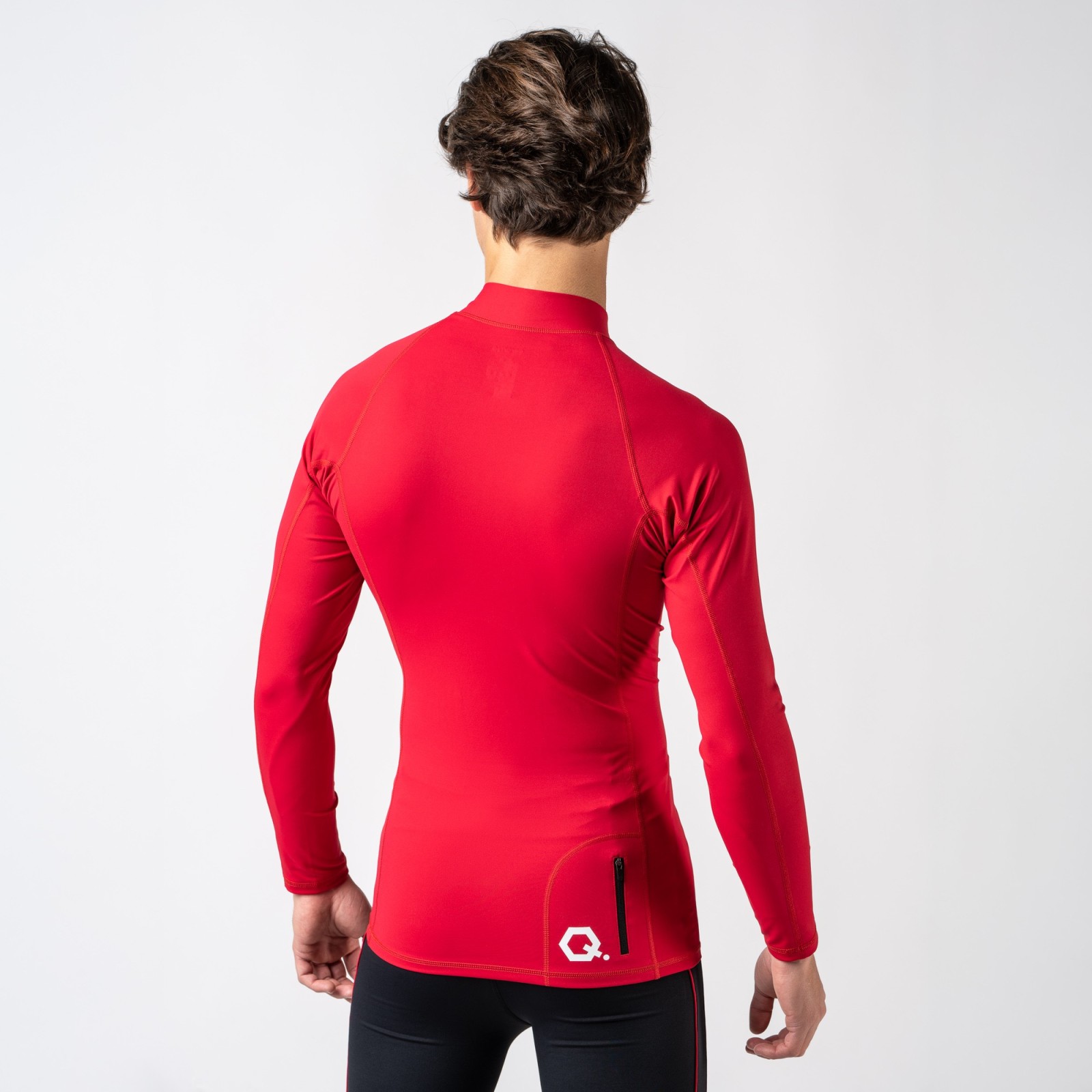 T-shirt manches longues demi zip pour homme