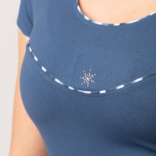 KURZARM-T-SHIRT MIT RUNDAUSSCHNITT