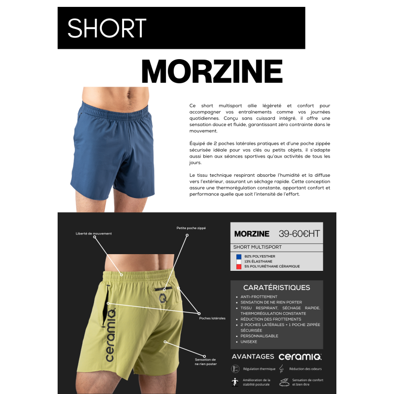 Personalisierte Multisport-Shorts für Vereine | Ceramiq® Premium Thermoregulierend