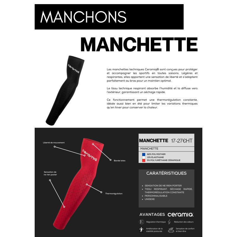 Sport sleeves clubs | Ceramiq® premium thermoregulating