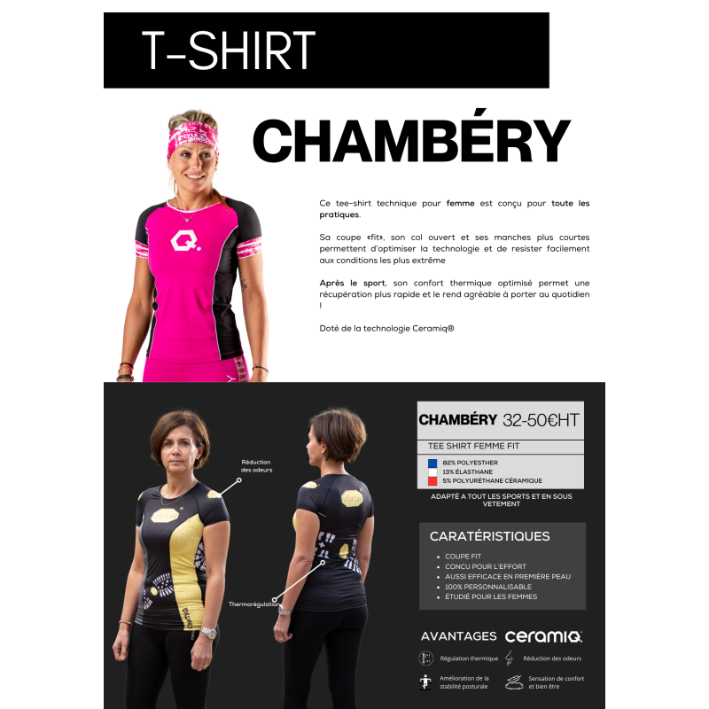 Women's personalized club sports T-shirt | Premium & thermoregulation